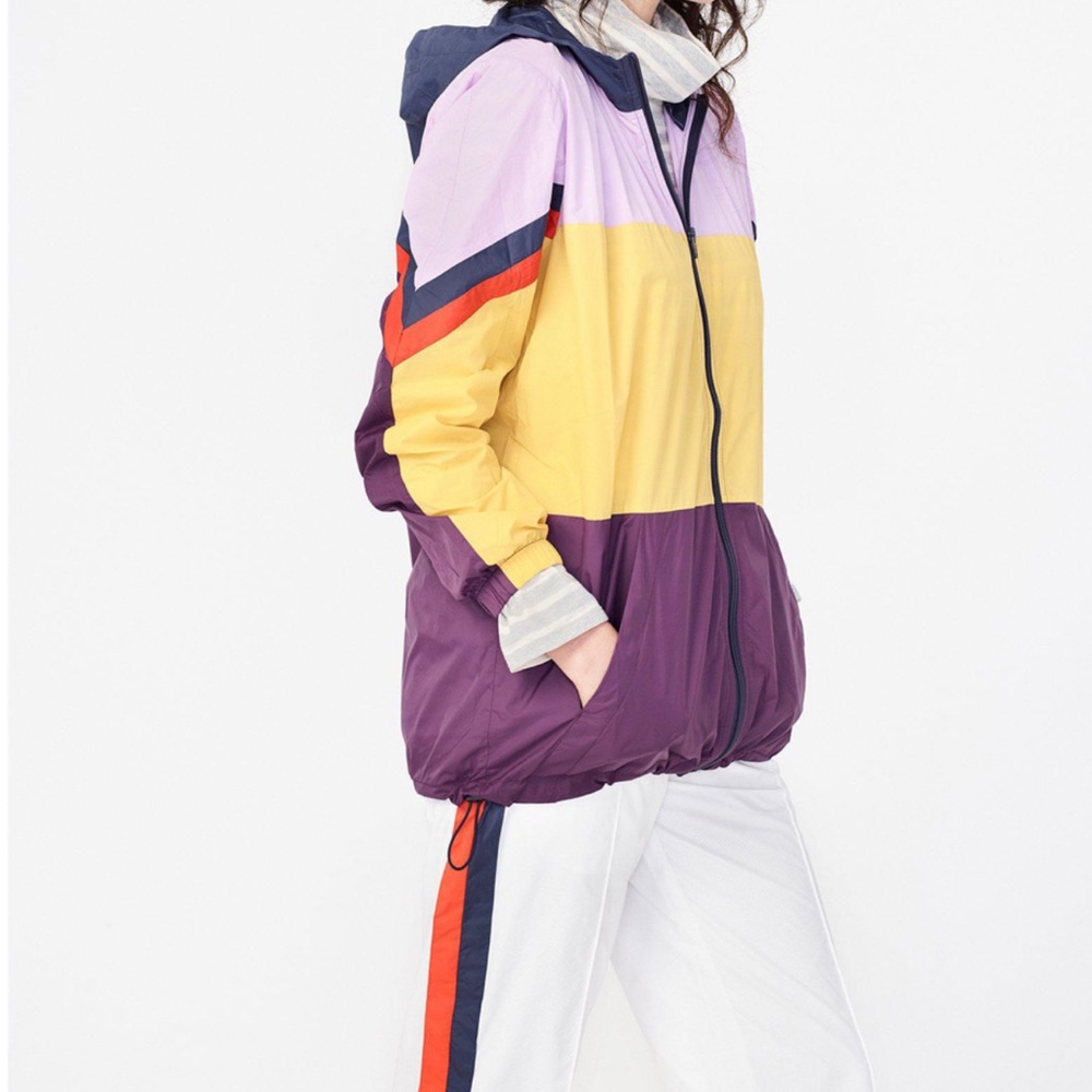 Kule Popper Windbreaker Jacket size Medium Purple